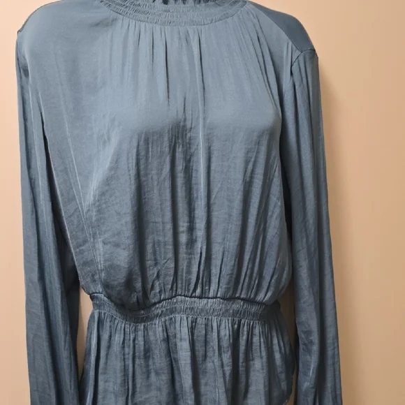 Nine West Teal Long Sleeve Blouse - Picture 2 of 7